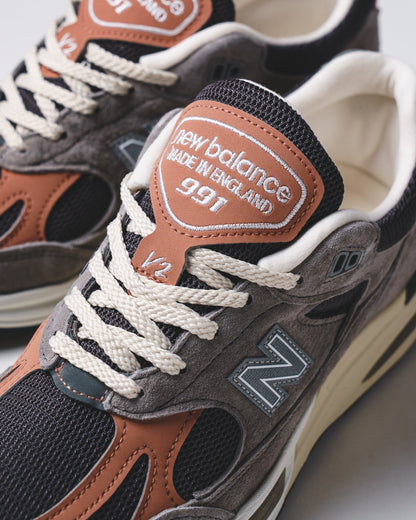 New Balance Unisex Made in UK 991v2 Elephant Skin Cork Core U991GC2