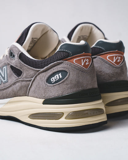 New Balance Unisex Made in UK 991v2 Elephant Skin Cork Core U991GC2
