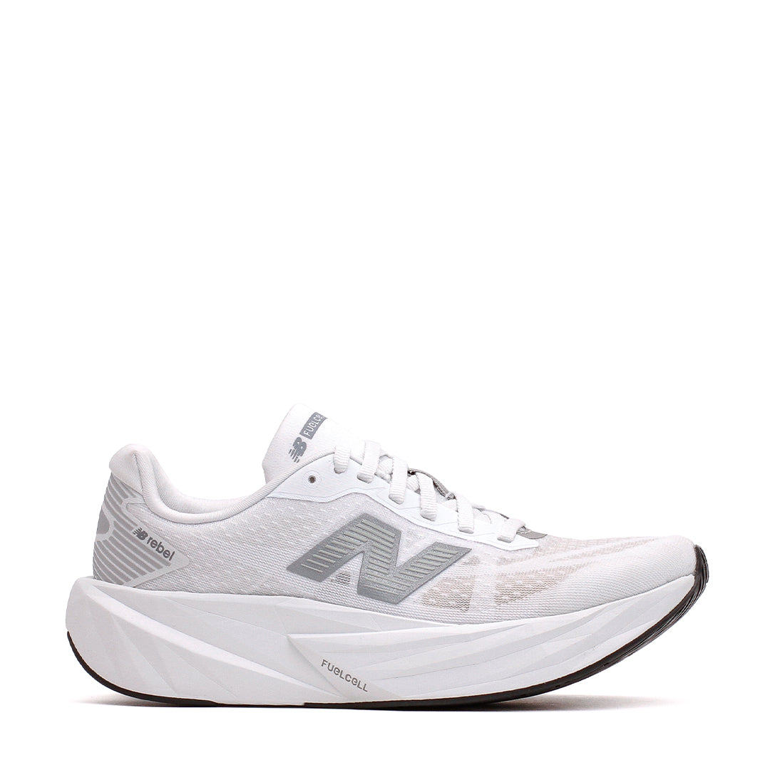 New Balance Women FuelCell Rebel v5 White Silver WFCXLM5
