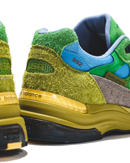 New Balance x Salehe Bembury Men New Balance 992 Green Sky Blue U992SB