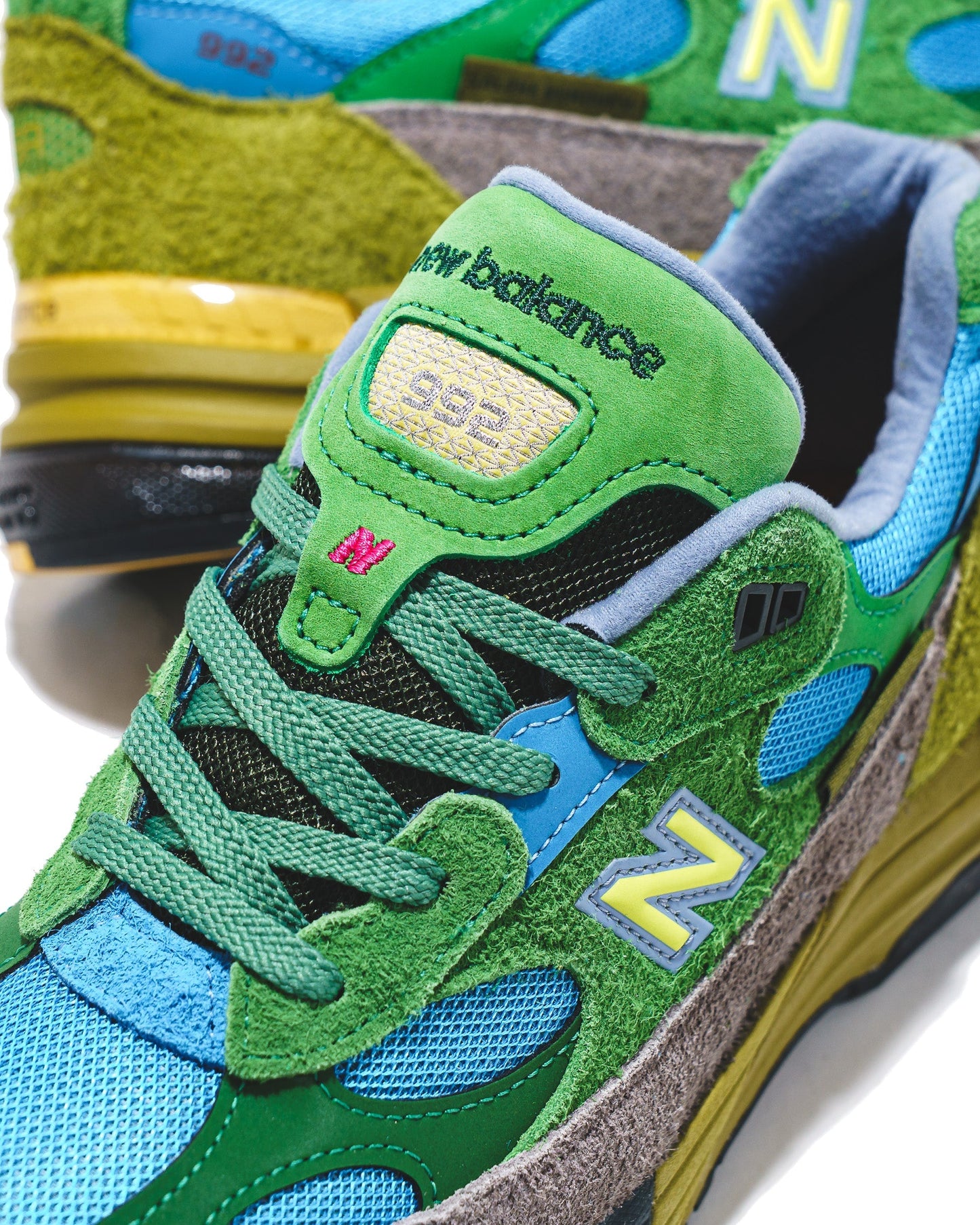 New Balance x Salehe Bembury Men New Balance 992 Green Sky Blue U992SB