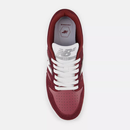 New Balance Numeric 480 WIDE Burgundy White Gum Shoes