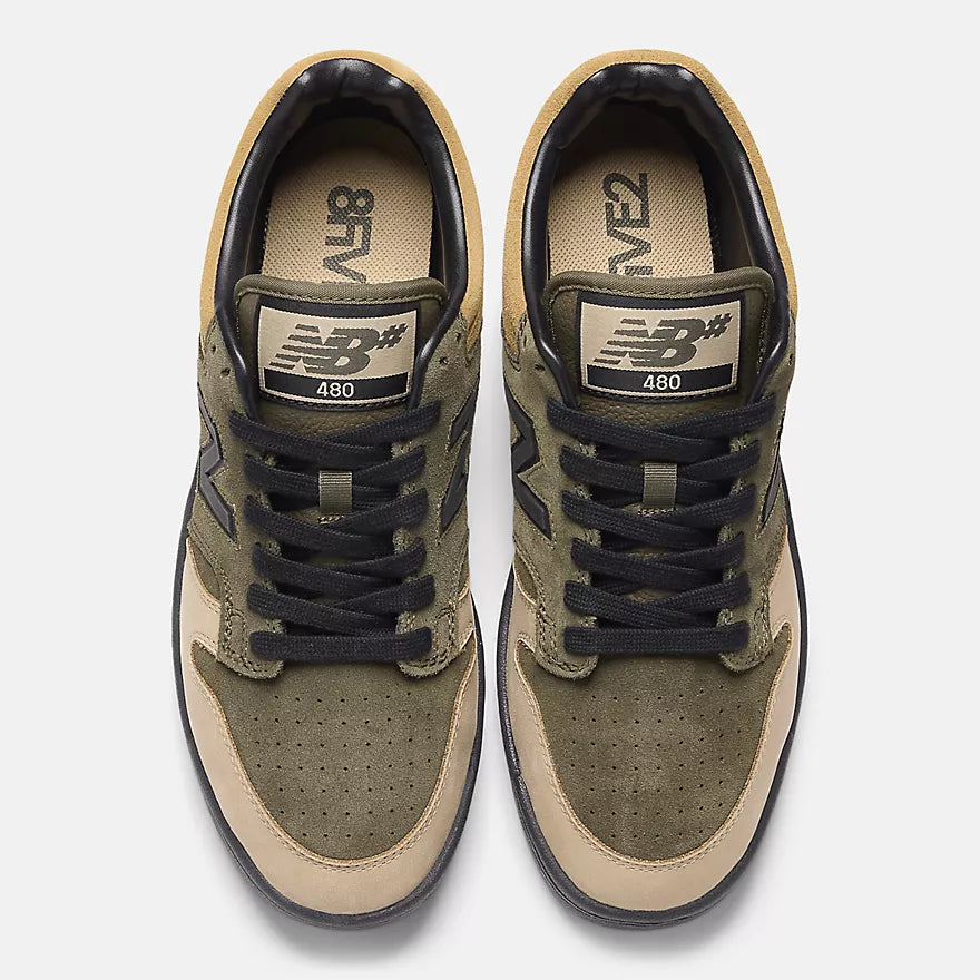 New Balance Numeric 480 8FIVE2 Olive Shoes (NM480EFT)