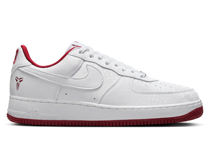 Nike Kobe Air Force 1 Low in White / Team Red