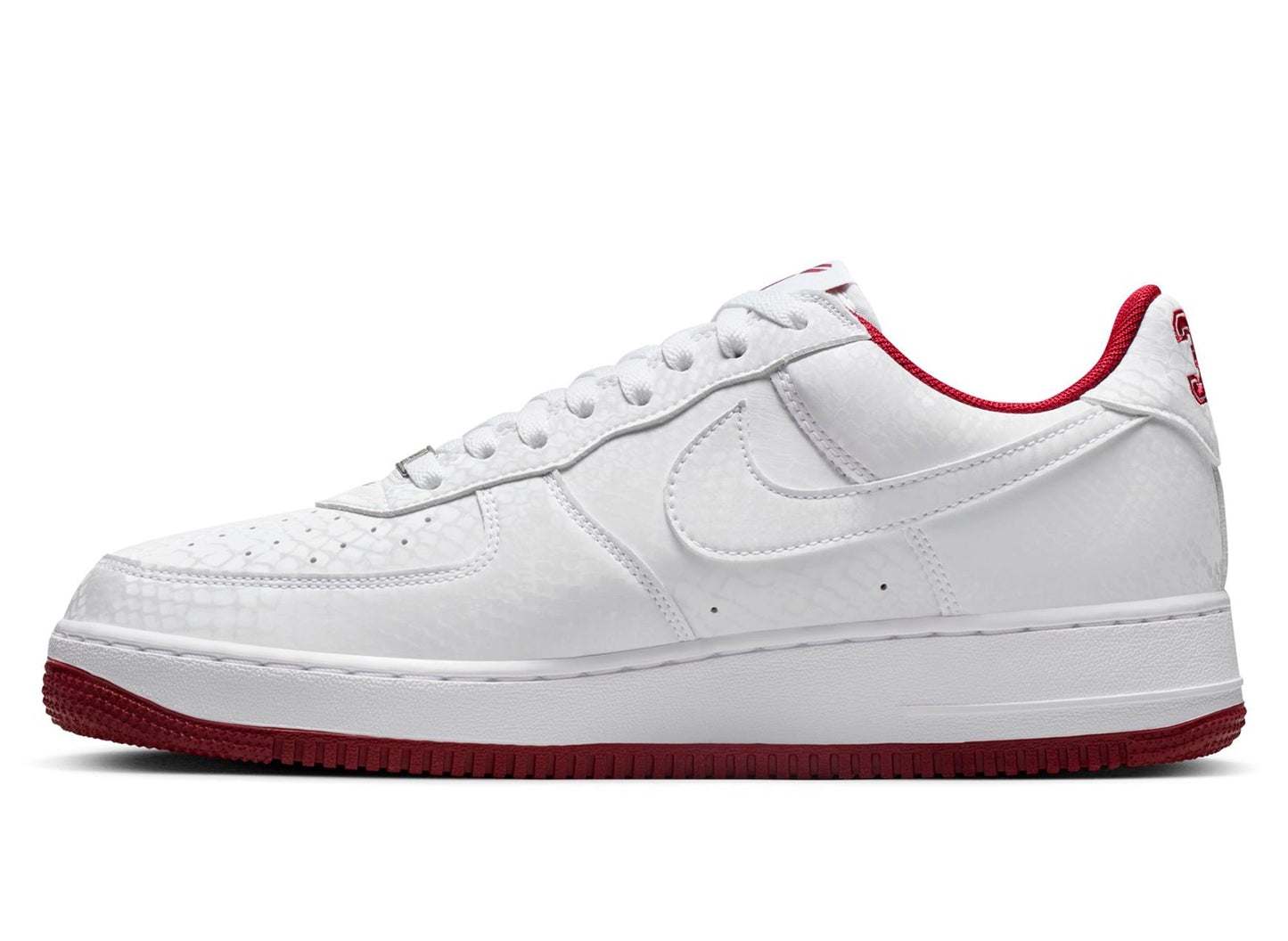 Nike Kobe Air Force 1 Low in White / Team Red