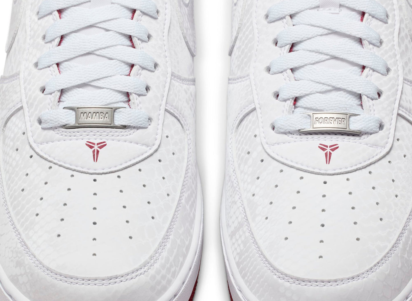 Nike Kobe Air Force 1 Low in White / Team Red