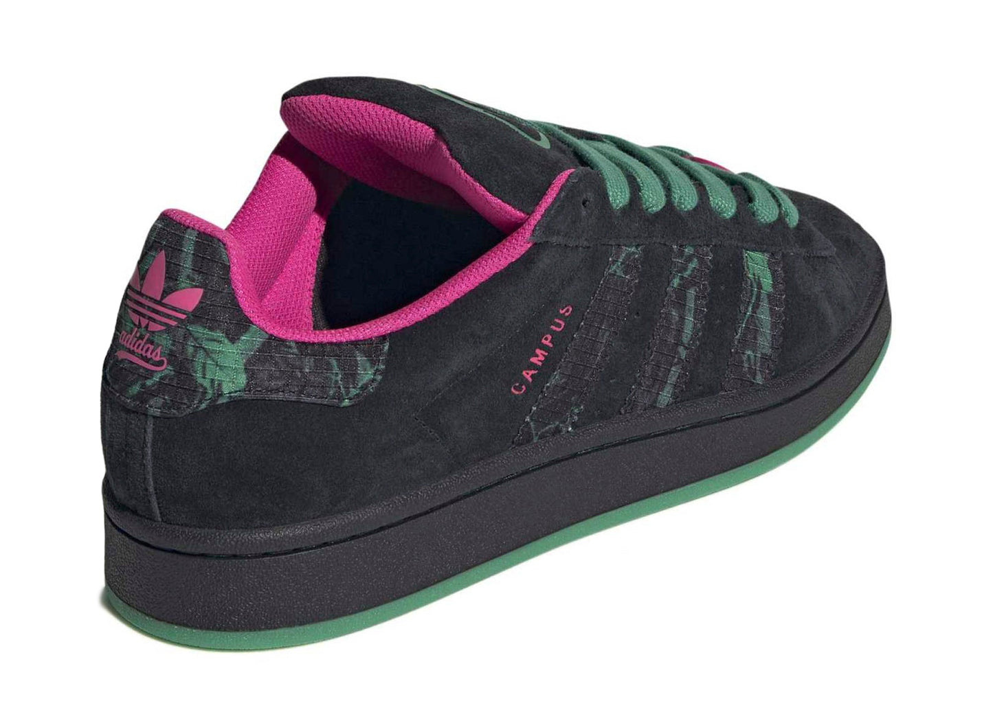 Adidas Campus 00s in Core Black / Semi Court Green