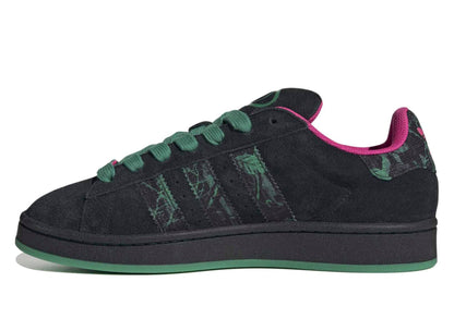 Adidas Campus 00s in Core Black / Semi Court Green