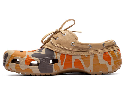 Crocs Classic Duck Camo Boat Shoe in Shocking Orange Duck Camo