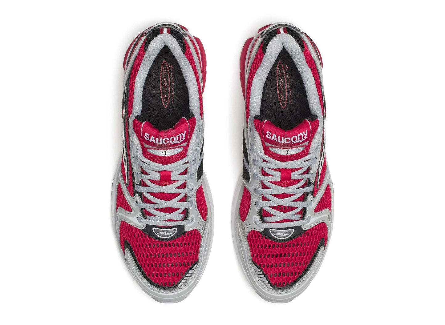 Saucony Progrid Triumph 4 in Red / Grey