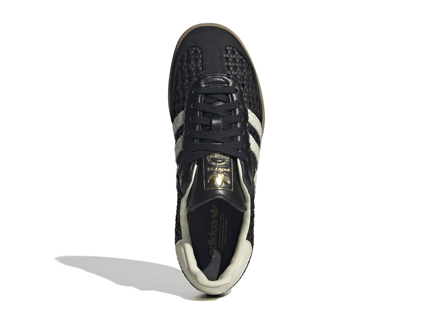 Women's Adidas Samba OG 'Basketweave' in Core Black / Cream White