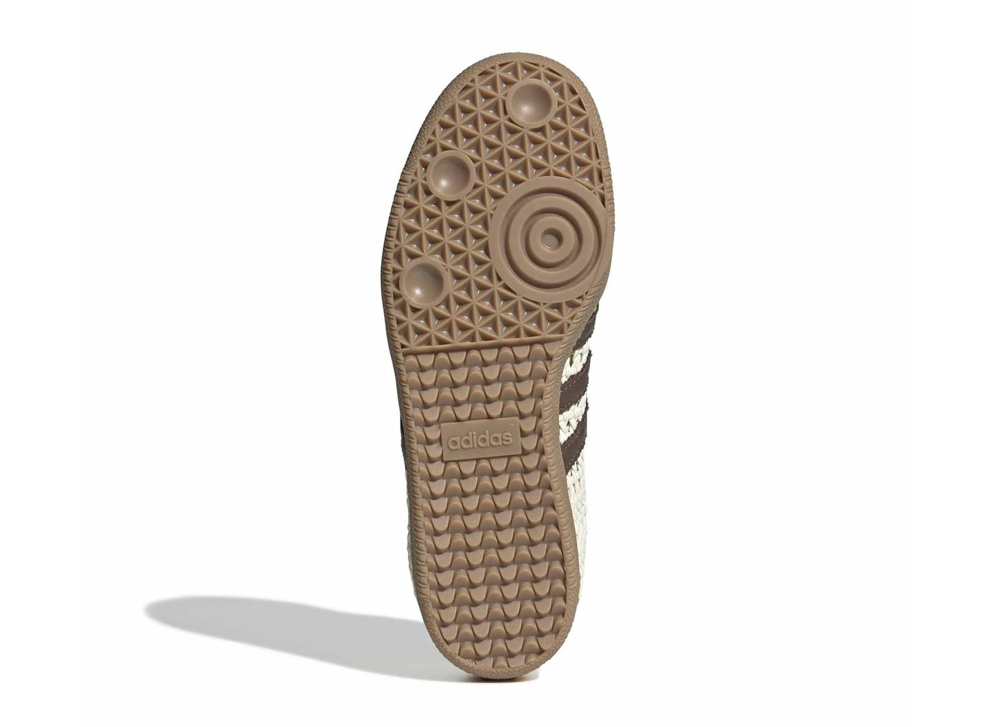Women's Adidas Samba OG 'Basketweave' in Cream White / Earth Strata