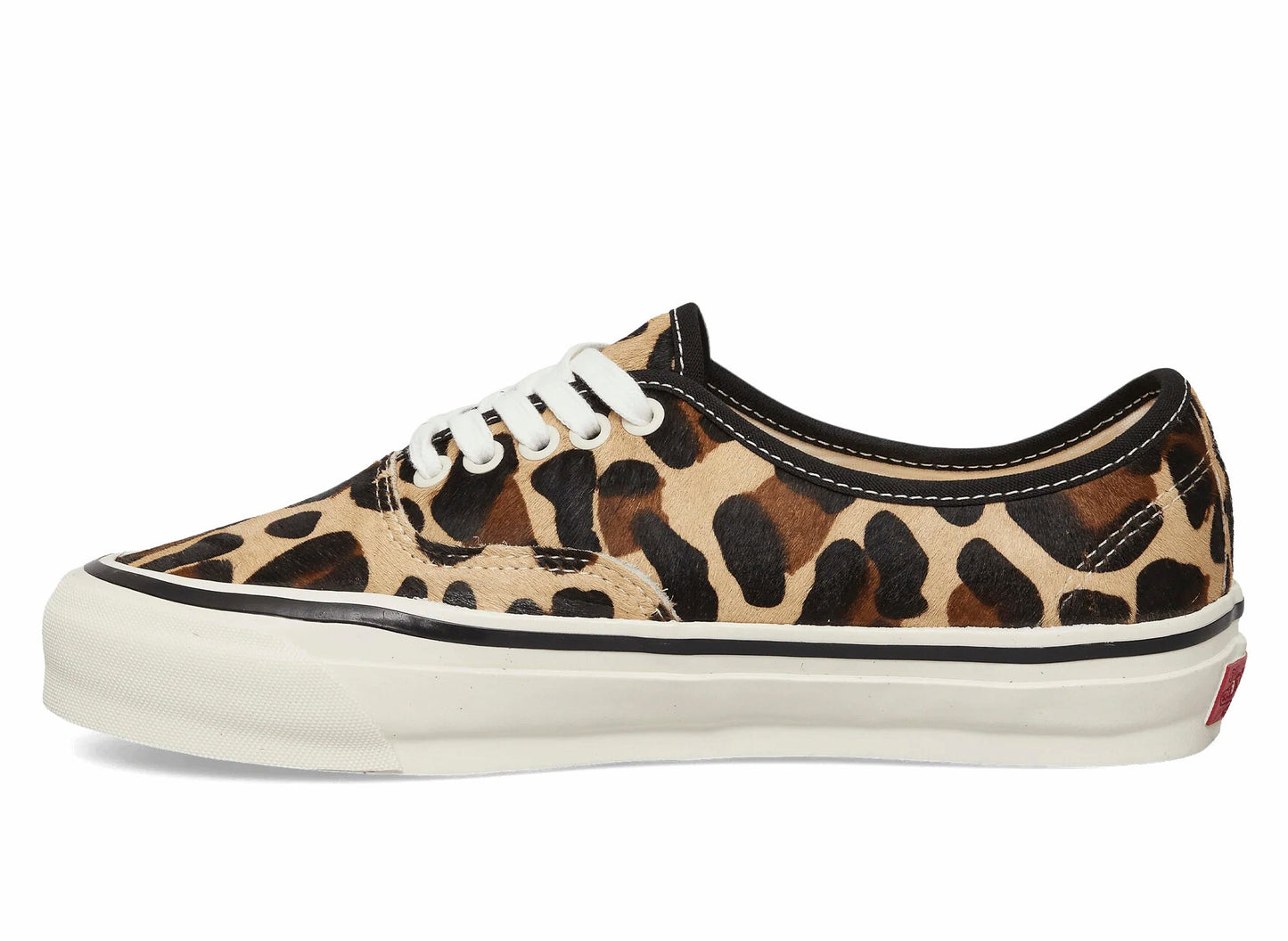 Vans LX Authentic 44 Pony Hair in Marshmallow / Leopard Orange