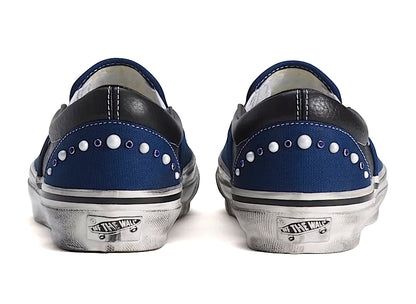 Vans LX Classic Slip-On 98 Pearlized in Indigo
