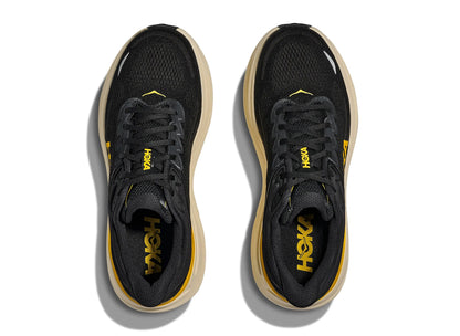 Hoka Bondi 9 'Carbon Black / Yellow Gold'