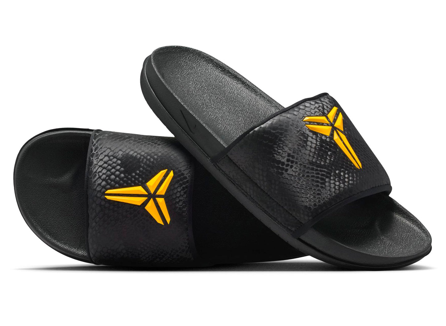 Nike Kobe Offcourt Slide in Black / University Gold