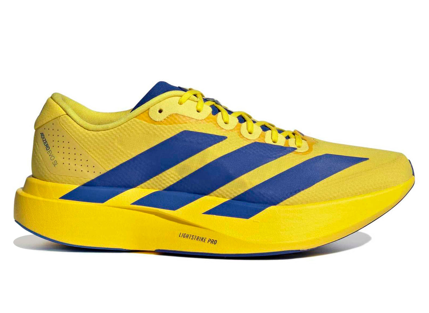 Adidas Adizero EVO SL Woven in Yellow / Team Royal Blue