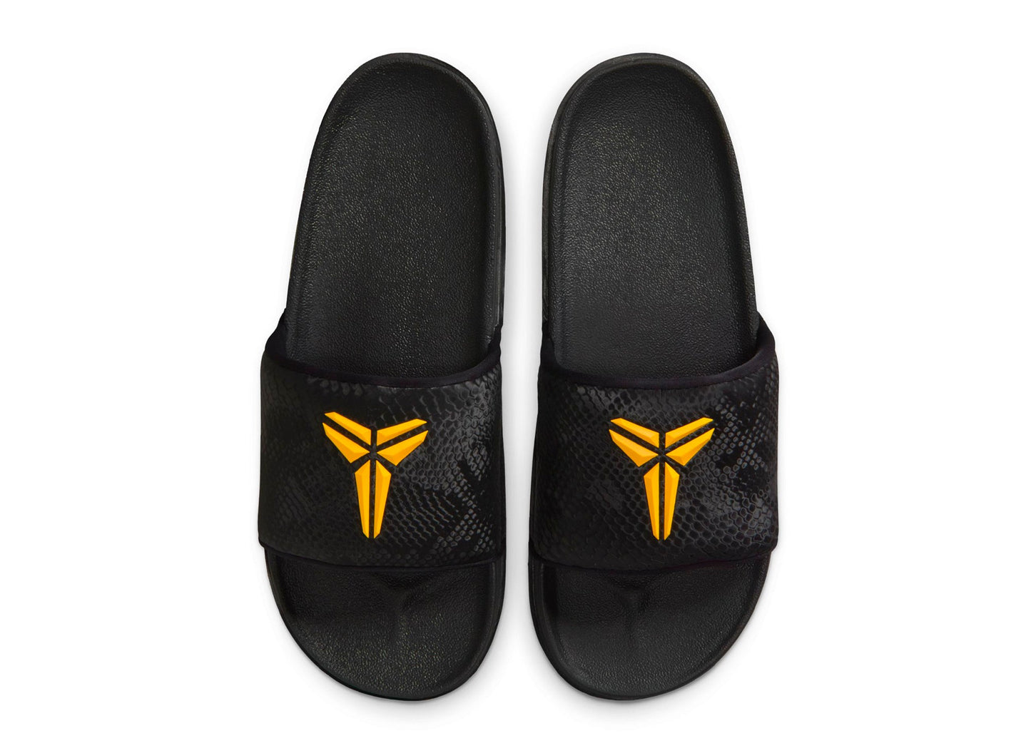 Nike Kobe Offcourt Slide in Black / University Gold
