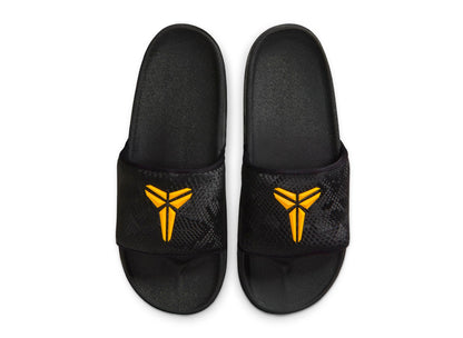 Nike Kobe Offcourt Slide in Black / University Gold