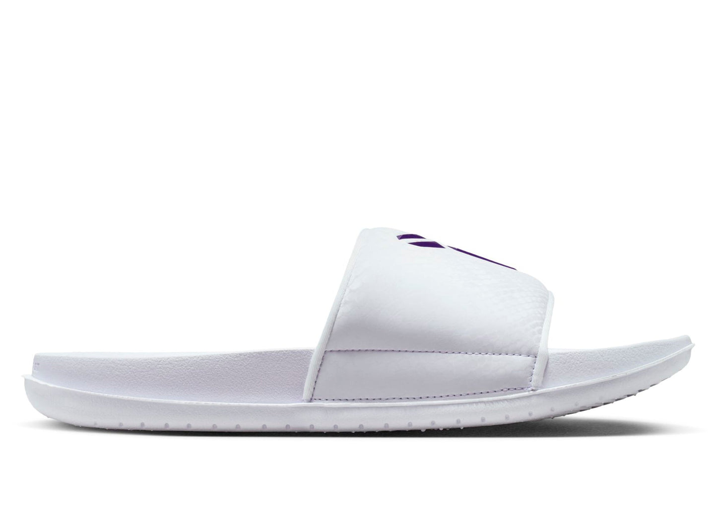 Nike Kobe Offcourt Slide in White / Court Purple