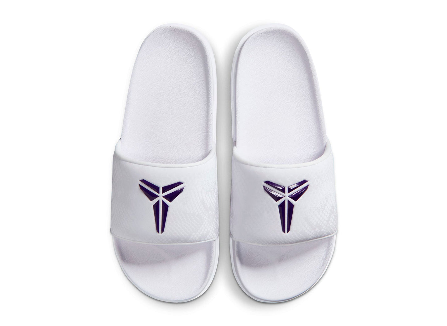Nike Kobe Offcourt Slide in White / Court Purple