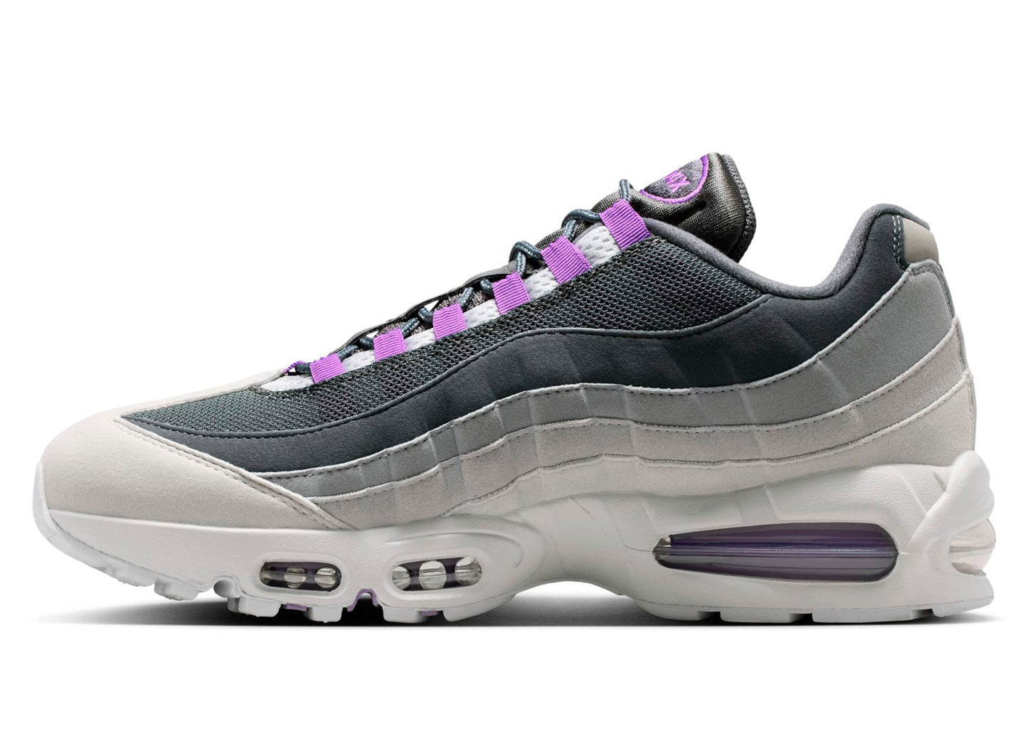 Nike Air Max 95 Big Bubble OG in "Photon Dust / Bright Violet"