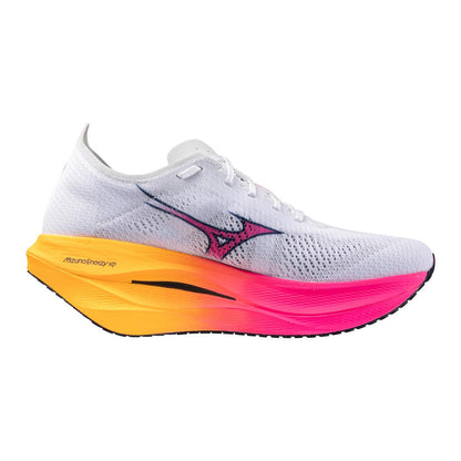 Mizuno | Wave Rebellion Pro 3 | Unisex | White/Tang Orange