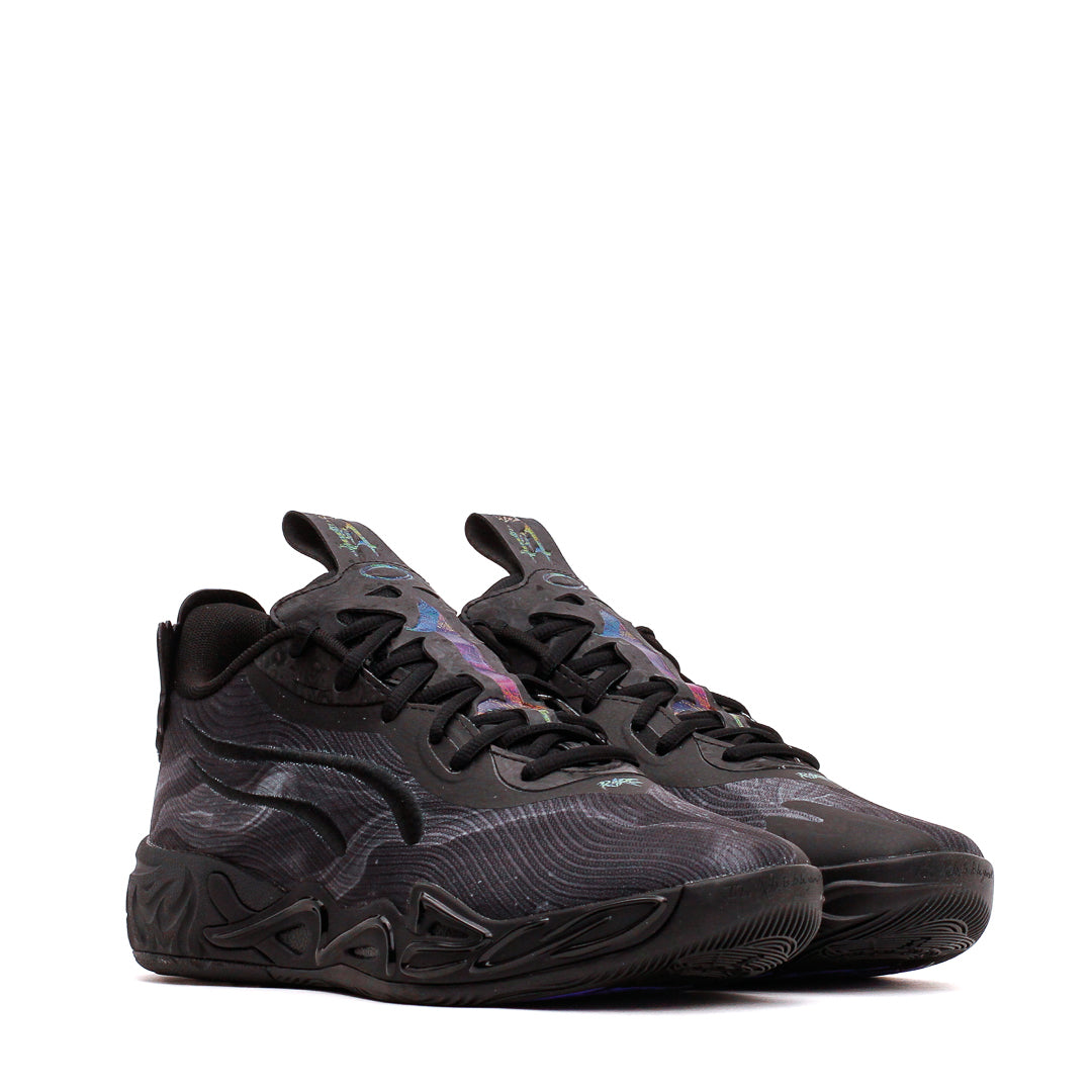 Puma Basketball Men LaMelo Ball MB.04 Lo Team Black Dark Amethyst 312174-01