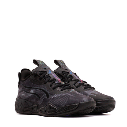 Puma Basketball Men LaMelo Ball MB.04 Lo Team Black Dark Amethyst 312174-01