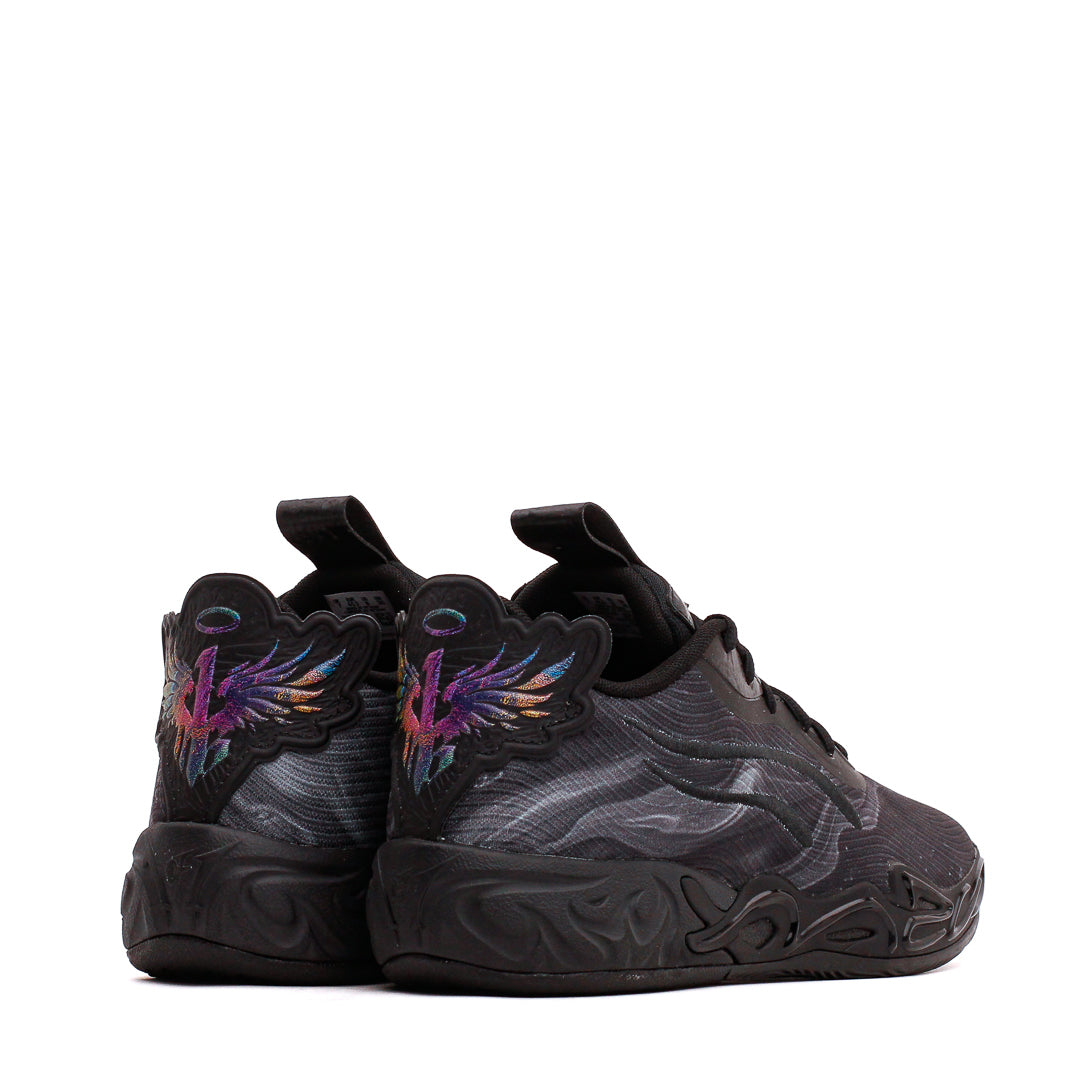 Puma Basketball Men LaMelo Ball MB.04 Lo Team Black Dark Amethyst 312174-01