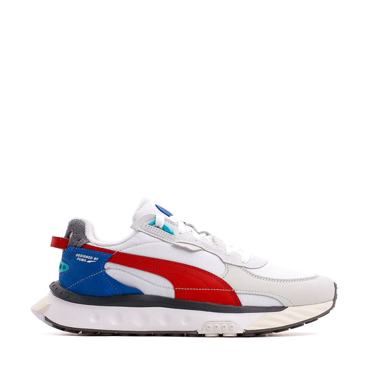 Puma Men Wild Rider Layers White Red 380697-01