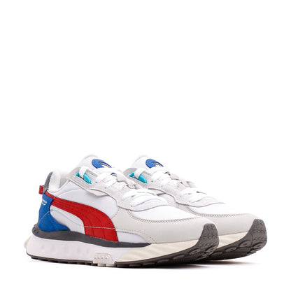 Puma Men Wild Rider Layers White Red 380697-01