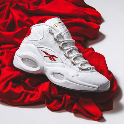 Reebok Classics Basketball Men Question Mid Allen Iverson Dr J #6 White Red GX0230