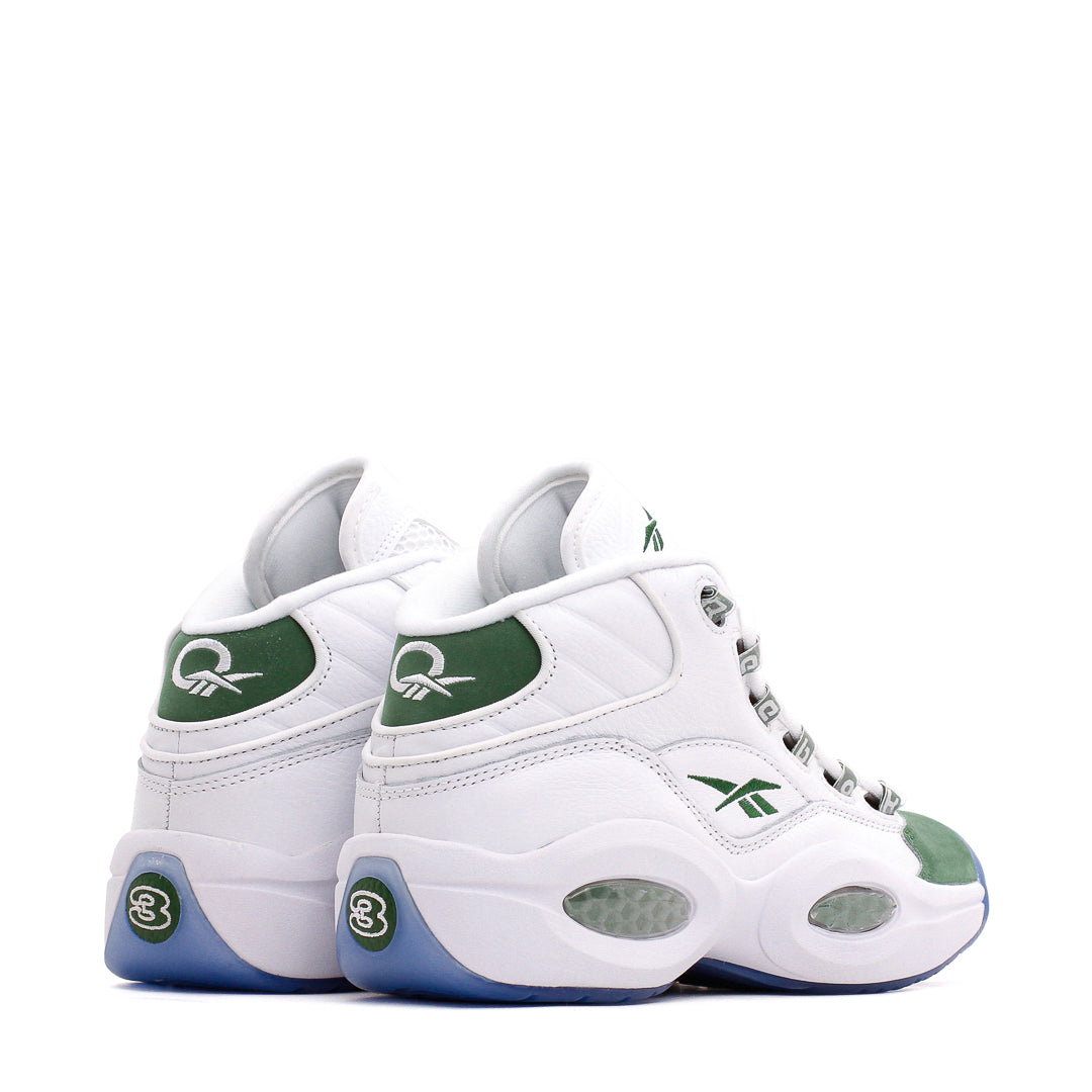 Reebok Classics Basketball Men Question Mid Allen Iverson White Green ID6690