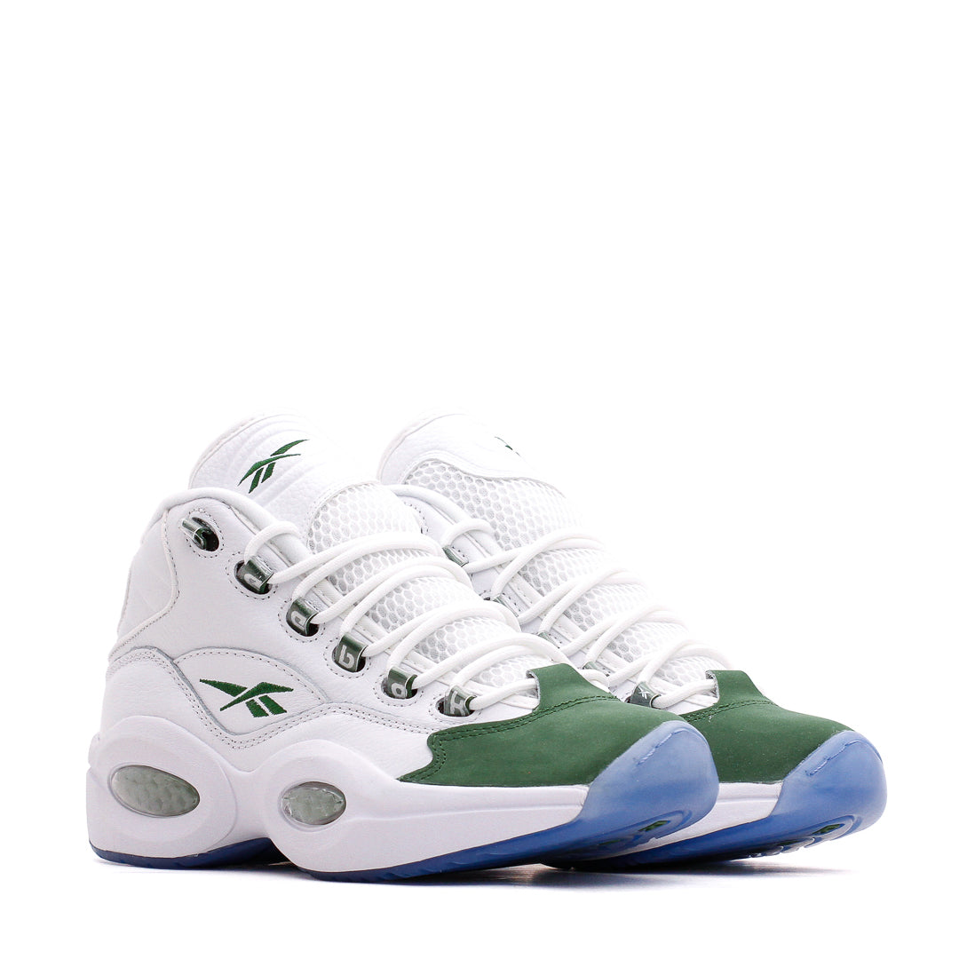Reebok Classics Basketball Men Question Mid Allen Iverson White Green ID6690