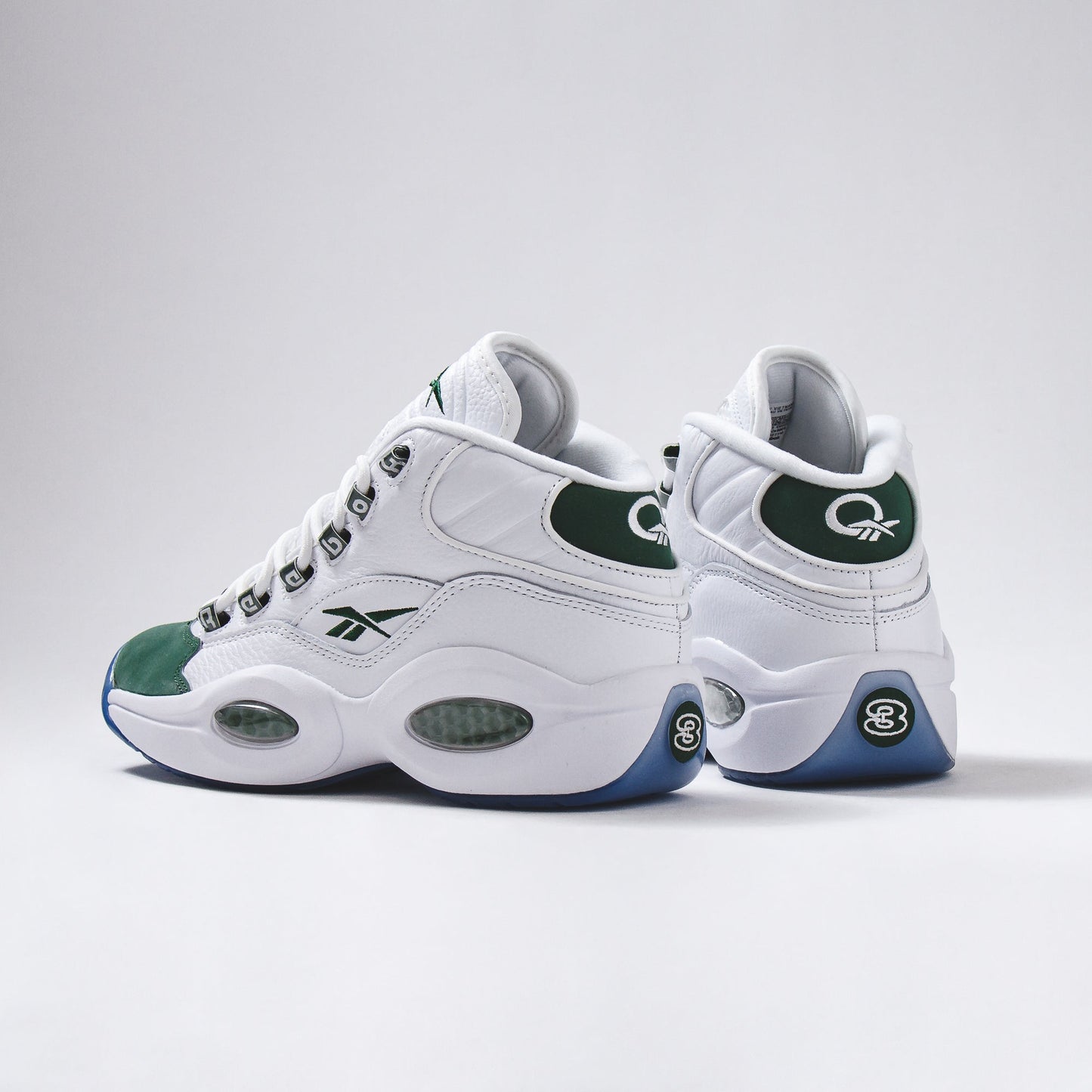 Reebok Classics Basketball Men Question Mid Allen Iverson White Green ID6690