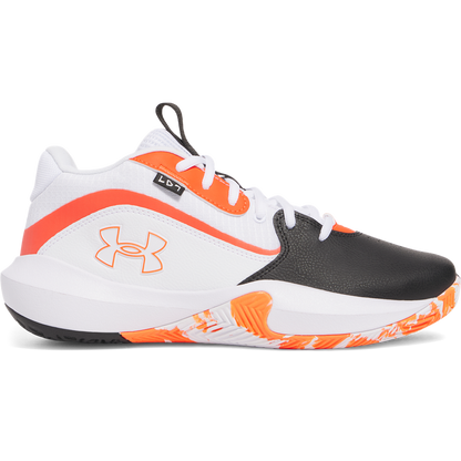 Men's/Women's Under Armour Lockdown 7 Basketball Shoes "White Black Ares Red"