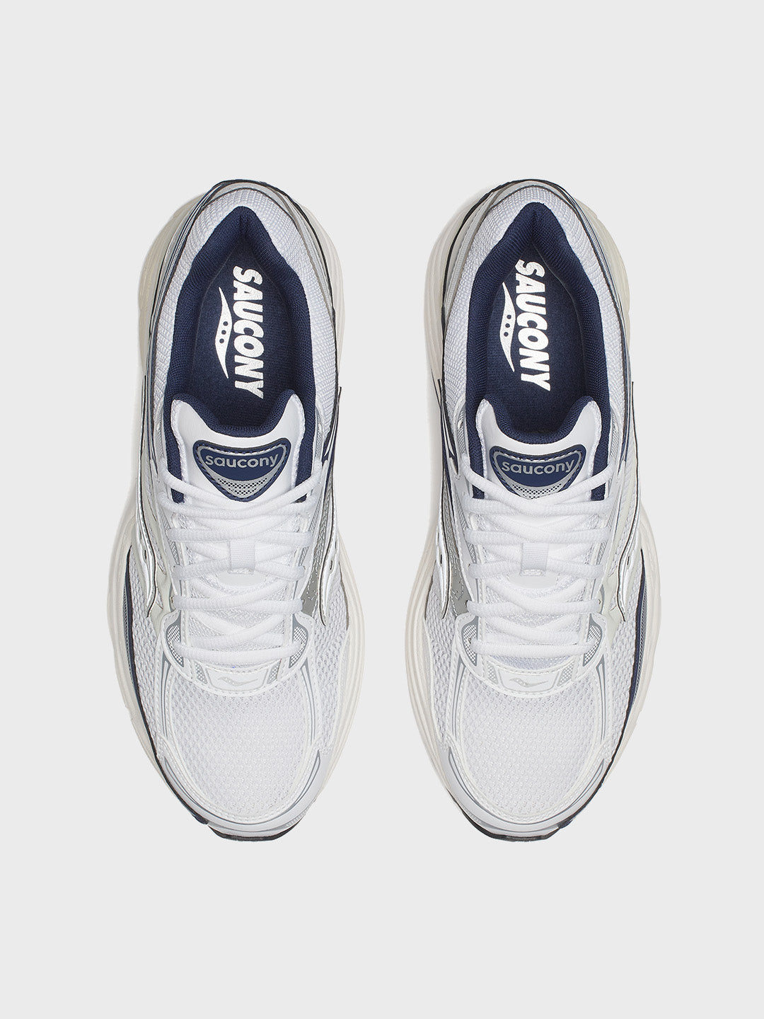 Saucony Progrid Omni 9 Sneakers | White/Navy