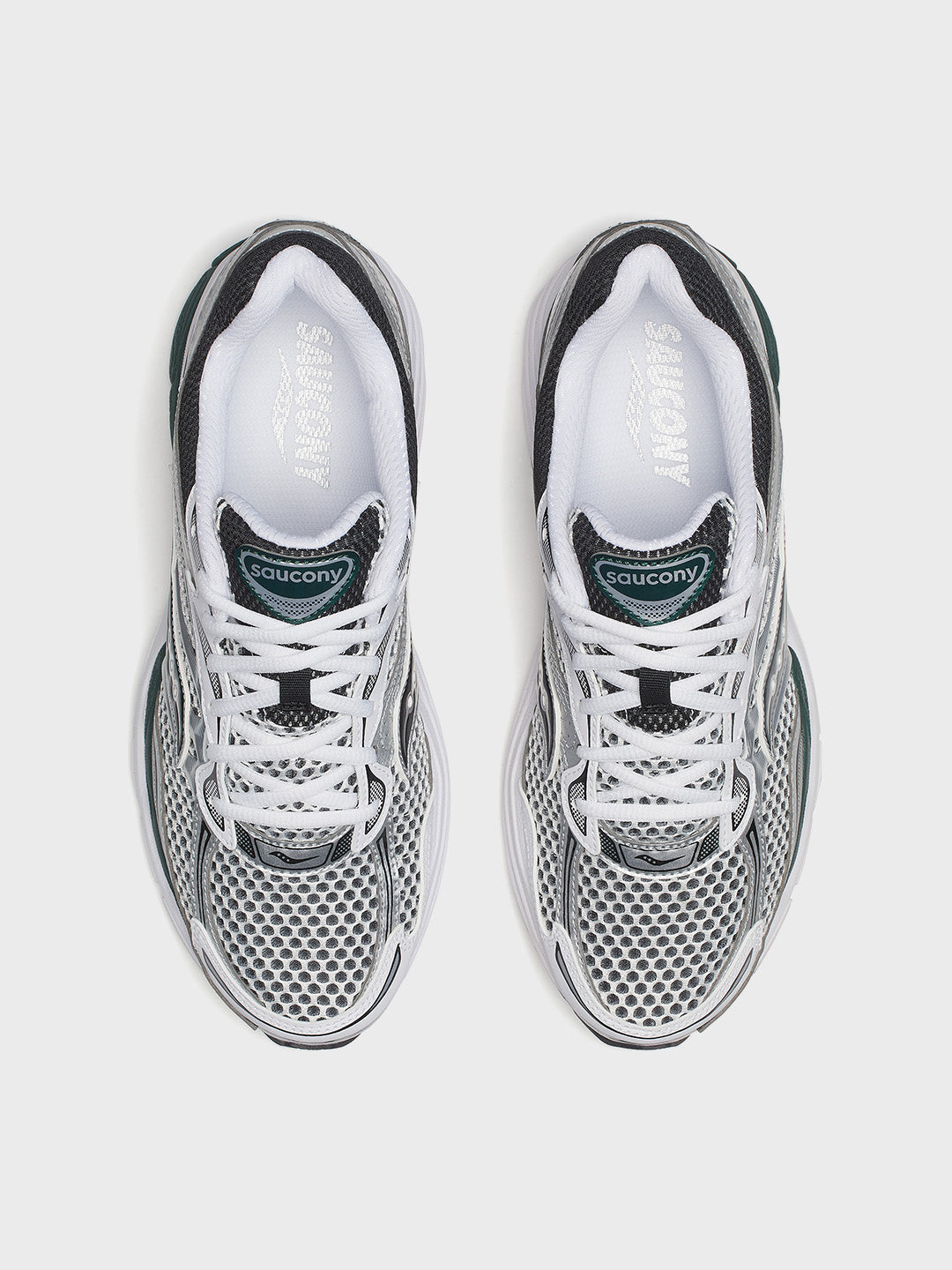 Saucony Progrid Omni 9 Sneakers | White/Pine Green