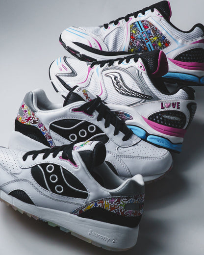 Saucony x Keith Haring Men Shadow 6000 White Black S70973-1