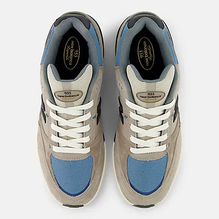 New Balance Numeric 933 Andrew Reynolds Mushroom / Blue Shoes