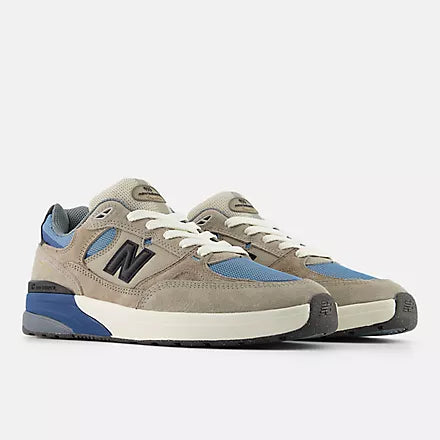 New Balance Numeric 933 Andrew Reynolds Mushroom / Blue Shoes