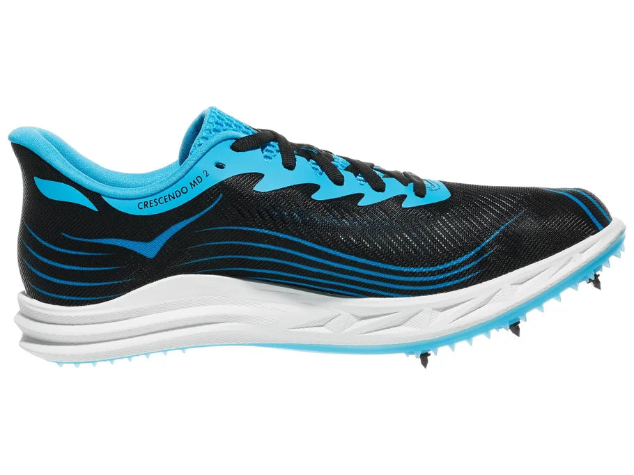 Hoka | Crescendo MD 2 | Unisex Spike | Black/Skyward Blue