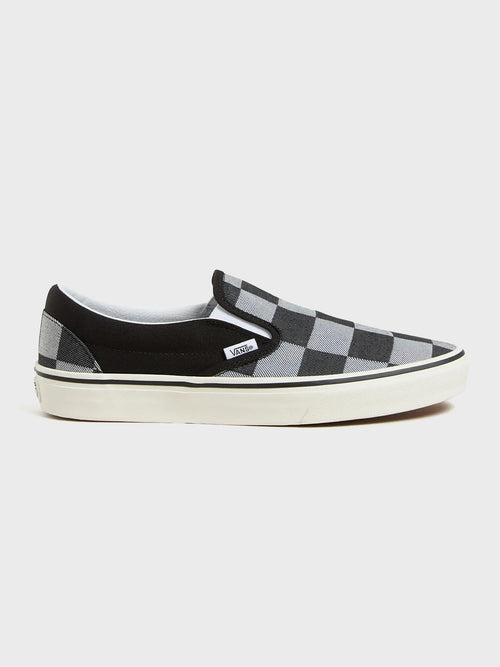 Vans Classic Slip-On Sneakers | Mono Checkerboard Black