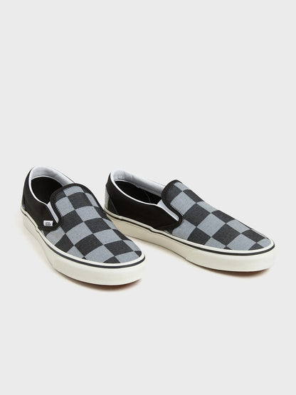 Vans Classic Slip-On Sneakers | Mono Checkerboard Black