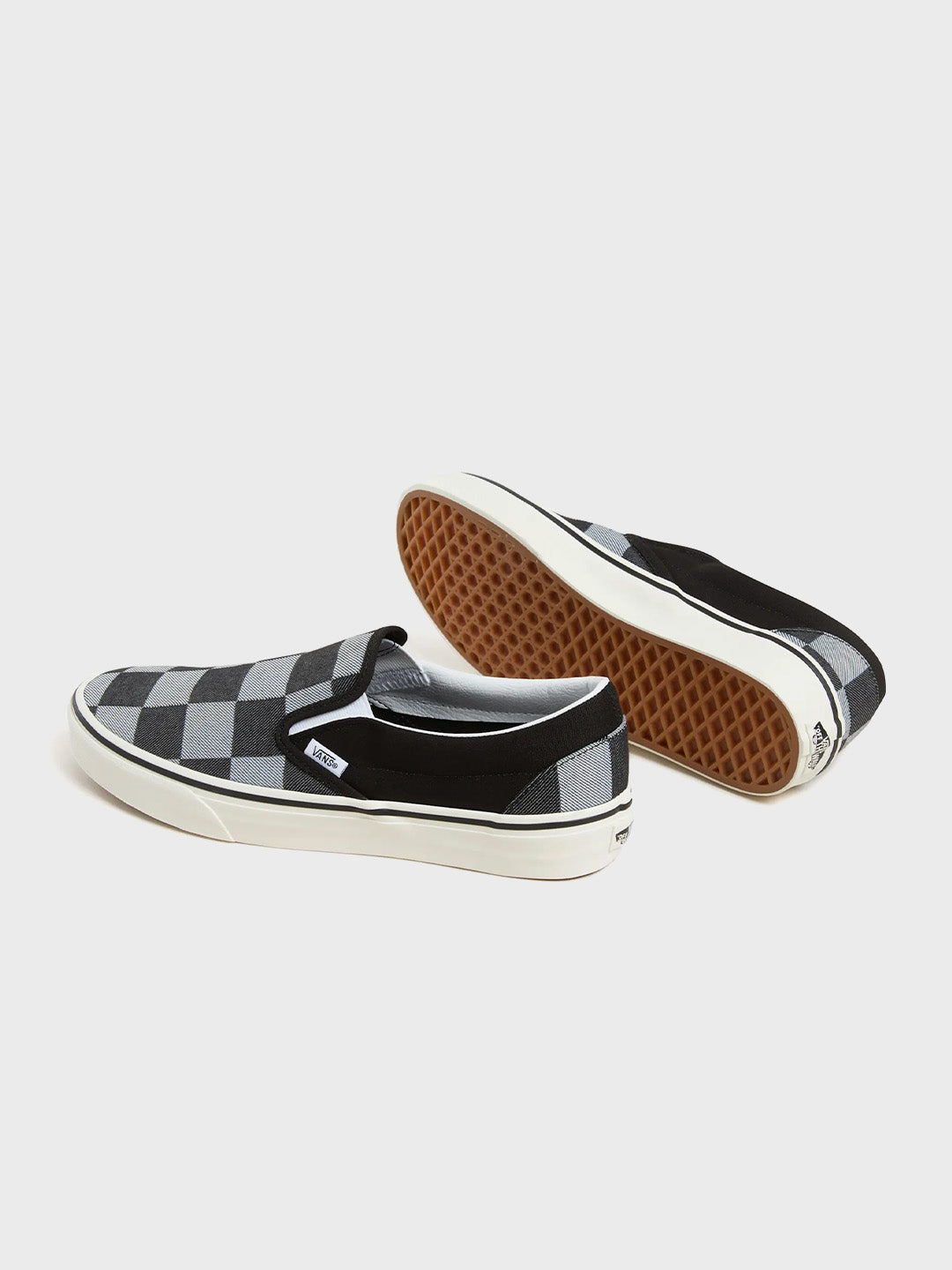 Vans Classic Slip-On Sneakers | Mono Checkerboard Black