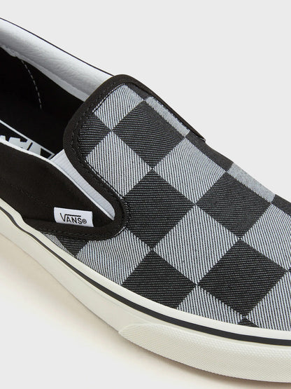 Vans Classic Slip-On Sneakers | Mono Checkerboard Black
