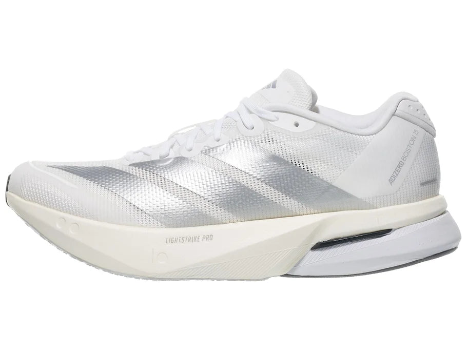 Adidas | Adizero Boston 13 | Women's | Cloud White/Matte Silver/Dash Grey
