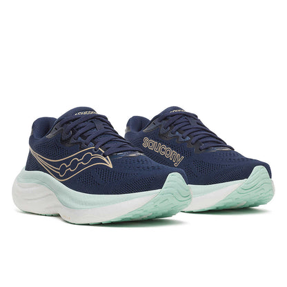 Saucony | Ride 19 | Women's | Navy/Aqua