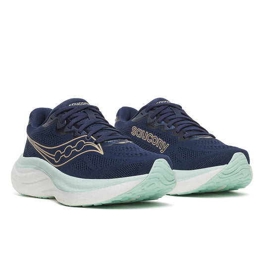 Saucony | Ride 19 | Women's | Navy/Aqua